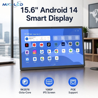 Tablette de planification de salle numérique OEM 15,6 pouces Android 14 RK3576 Octa Core POE à fixation murale avec NFC pour entreprises