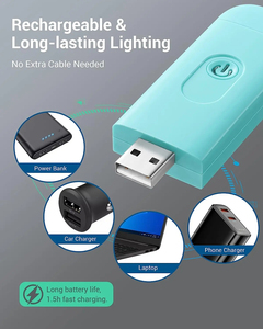 Lámpara de Lectura LED USB Recargable, Portátil, con Clip, para Libros, Escritorio, Marcapáginas, Luz Nocturna - Product Image 5