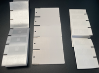 Tissu tissé lavable étiquettes en tissu RFID lin nylon UHF RFID étiquette de vêtements étiquettes textiles en soie pour la gestion des vêtements