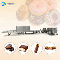Machine automatique d'enrobage et de refroidissement pour biscuits au chocolat et dattes, tunnel de refroidissement pour aliments