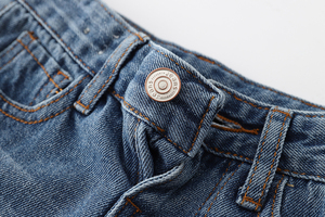 Pantalons en jean pour bébé, design européen, style boutique, effet usé, neutres, printemps-automne, nouveaux jeans en coton pour filles et garçons - Product Image 5