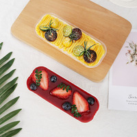 Koekjesfruit Ijs Dessertaartjes Rechthoekige Transparante Dozen Gebakken Verpakking Plastic Blisterdozen Voor Huisdieren Tiramisu