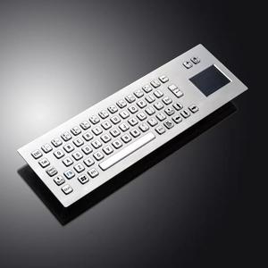 304 Stainless Steel Integrated Metal Keyboard With Touch <b>Mouse</b> <b>Wired</b> English Multimedia Function Keys For Mining Equipment - Product Image 1