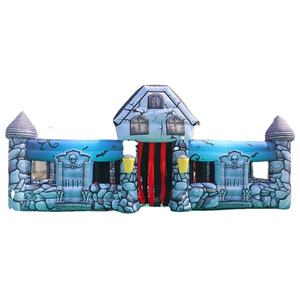 Navire aérien gratuit à porte, labyrinthe gonflable <span class=keywords><strong>de</strong></span> <span class=keywords><strong>terreur</strong></span> personnalisé, labyrinthe drôle <span class=keywords><strong>de</strong></span> zombie Halloween gonflable Huanted House Ecape Room - Product Image 2