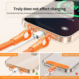 טלפון נייד פוליאסטר קצר מתכוונן עם טלפון נייד עם רצועת crossbody רצועה crossbody - Product Image 4