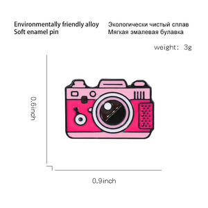 Bros kamera kartun Enamel Pin kerah 90 fotografi pemandangan perjalanan foto katak kamera antik lencana perhiasan hadiah untuk teman - Product Image 6