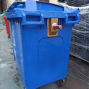 <b>Square</b> Thickened Outdoor Waste <b>Bin</b> 660L PE Plastic Wheeled Food Waste Storage Container - Product Image 2