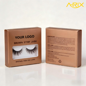 A-RIX Premium Black Faux <b>Mink</b> <b>Lash</b> 3D Fluffy Wispy Handmade Strip Eyelashes Wholesale Private Label Luxury Cruelty-Free Eyelash - Product Image 5