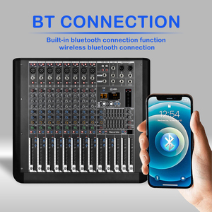 GAX-MQ8 800W*2 มิกเซอร์สเตอริโอระดับมืออาชีพ 8 แชนแนล พร้อม <span class=keywords><strong>DSP</strong></span> 99 แบบ อีควอไลเซอร์ 7 แบนด์ และเพาเวอร์แอมป์ในตัว - Product Image 4