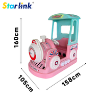 Trottinette Électrique Starlink BF-237 avec Auvent, Six Roues Lumineuses, en Plastique Épais, pour Usage Commercial Intérieur/Extérieur