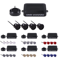 Capteur de stationnement Kit de stationnement de voiture Buzzer 4 capteurs de recul Radar alerte sonore système de sonde