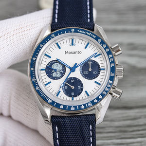 OME Snooppy Men's Business Stainless Steel <b>Automatic</b> Mechanical Watch with Mineral Glass Dial 20mm Band 30mm Dial Diameter - Product Image 1