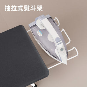 Planche à repasser pliable de bureau en bois, légère, facile à ranger, de forme rectangulaire, avec housse, pour la maison et la chambre d'amis - Product Image 2