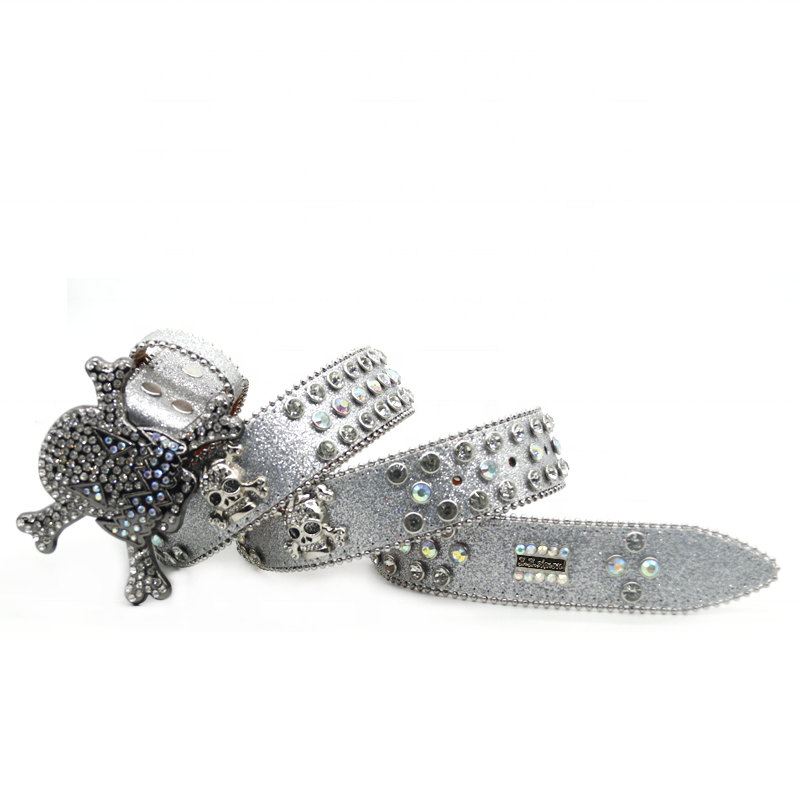 【Lサイズ】FUTURE ARCHIVE RHINE STONE BELT Premium Strap Men Women Western Fashion Bling Bling