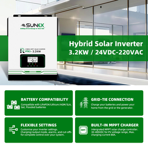 SUNEX أفضل محول هجين MPPT جودة <span class=keywords><strong>24v</strong></span> 3kw Watts الكل في واحد - Product Image 2