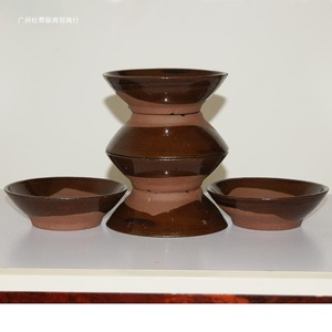Coarse Pottery Retro Bowl <b>Set</b> Solid Color Porcelain New Chinese Style <b>Dinnerware</b> Instant Noodle Bowl Household Tableware - Product Image 1