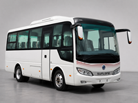 Bus Coaster Diesel d'occasion à transmission manuelle, 31-50 places, norme Euro 4, pour le transport quotidien de passagers et la location de véhicules de tourisme
