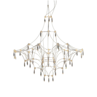 Lustre suspendu LED en acier inoxydable à hauteur réglable pour salon, îlot de cuisine, restaurant, bar à petit-déjeuner