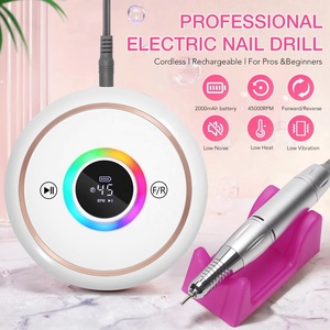 Machine à ongles électrique 45000 tr/min pour enlever le vernis, ponceuse à ongles rechargeable, machine à ongles professionnelle pour gel et cuticules - Product Image 3