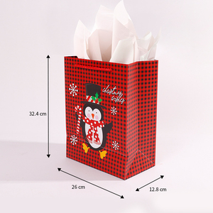 2024 papel de regalo personalizado impreso bolsa de regalo de Navidad bolsa de embalaje de regalo - Product Image 3