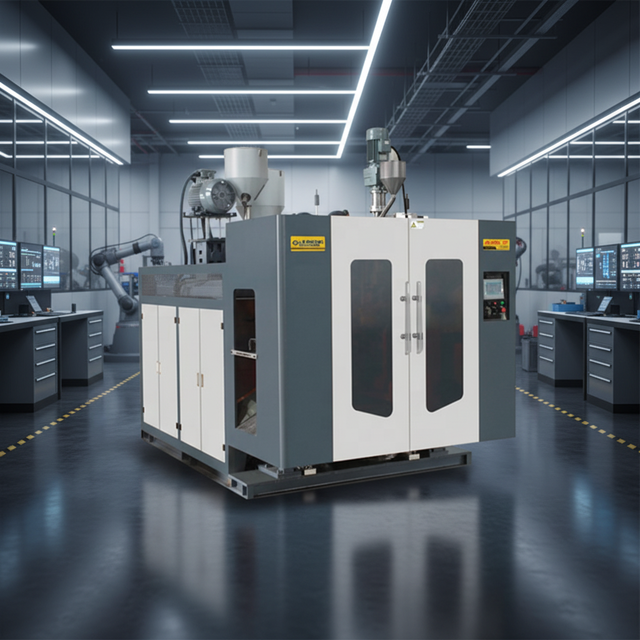 China Supplier Automatic Extrusion Blow Molding Machine JN-S5L Improving the Product Quality with MOOG Parison Control System