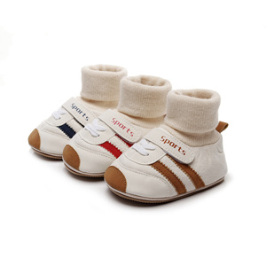 New Spring Autumn Baby <b>Shoes</b> 0-1 Years Boys Girls Integrated Warm Non-slip Toddler Walking Sock <b>Shoes</b> - Product Image 1