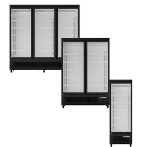 Vitrine réfrigérée commerciale à 3 portes en verre, à économie d'énergie, pour produits surgelés - Product Image 5