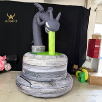 Dragon gonflable maléfique pour la décoration de fête d'enfants, ornement de dessin animé gonflable personnalisé pour l'affichage d'événements d'Halloween