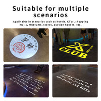 Projecteur de signalisation LED encastré pour plafond, idéal pour centres commerciaux, hôtels, propriétés résidentielles, affichage de fléchettes directionnelles et de texte.