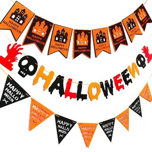 Bandera Plegable Ecológica de Fieltro para Festivales, Decoración de Pared para Navidad, Halloween y Año Nuevo Chino - Product Image 2