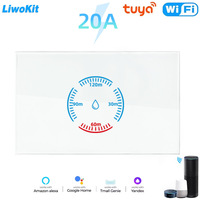 Panel de Interruptores Táctiles Inteligentes para Calentador de Agua, con Control Remoto por Aplicación, Resistente al Agua, de Alta Potencia (20A), Estándar Europeo WiFi