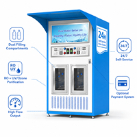 Station de remplissage d'eau intelligente pour l'extérieur avec deux zones de distribution et option de surveillance à distance