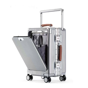 New Arrival CARRY ON hành lý với bánh xe Spinner rộng Tie Rod hành lý với Nhôm đóng khung CARRY ON vali với phía trước mở - Product Image 1