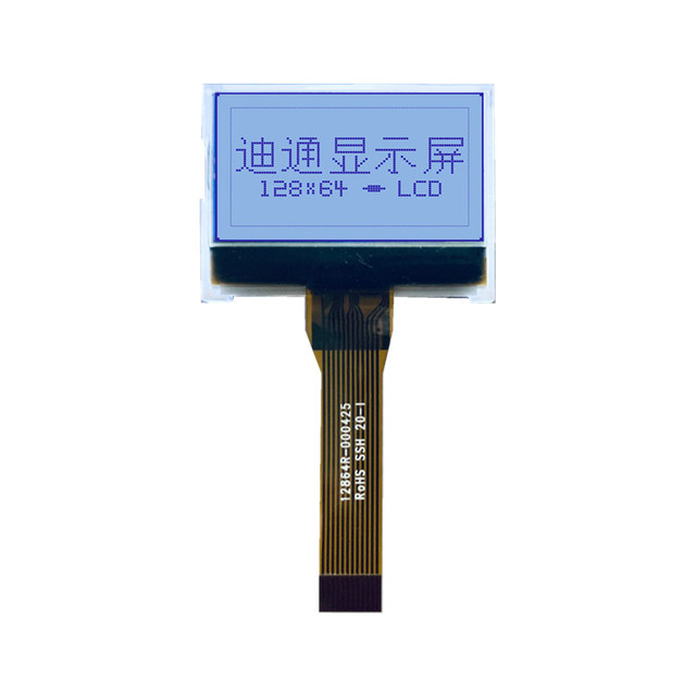 DETONE LCMD12864G-425F Mini 0.96 Inch 128x64 Monochrome Positive LCD Display Module ST7567 FSTN SPI Interface COG+FPC Driver IC