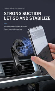 Staffa di navigazione per auto magnetica portatile compatibile con iPhone presa d'aria a gancio invertito con Design a Clip fissa supporto per telefono - Product Image 5