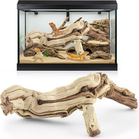 Décoration d'habitat en bois naturel pour caméléons, grenouilles, araignées, décoration de tronc d'arbre en terrarium
