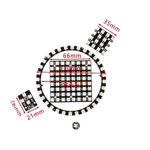 XLW WS2812 WS2812B 1 2 4 7 9 16 25 32 64 Bit <span class=keywords><strong>WS</strong></span> RGB LED-Lampen feld modul 5V Bunter LED-Controller Präzise - Product Image 1