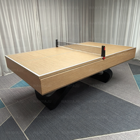 Table de billard de luxe 7/8/9 pieds, prix de gros usine, avec options d'ajout de plateau de table à manger et de plateau de ping-pong