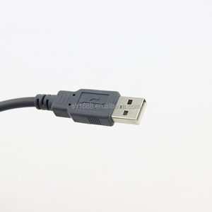 โรงงานขายส่ง<span class=keywords><strong>สาย</strong></span>สแกนเนอร์ USB สีเทา RJ50 ถึงสาย USB ประเภท A - Product Image 2