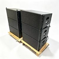 PA POWER AUDIO VR210 Dual 10 Inch 1400W Peak Power Line Array Speaker Portable Aktif untuk Pertunjukan Luar Ruangan