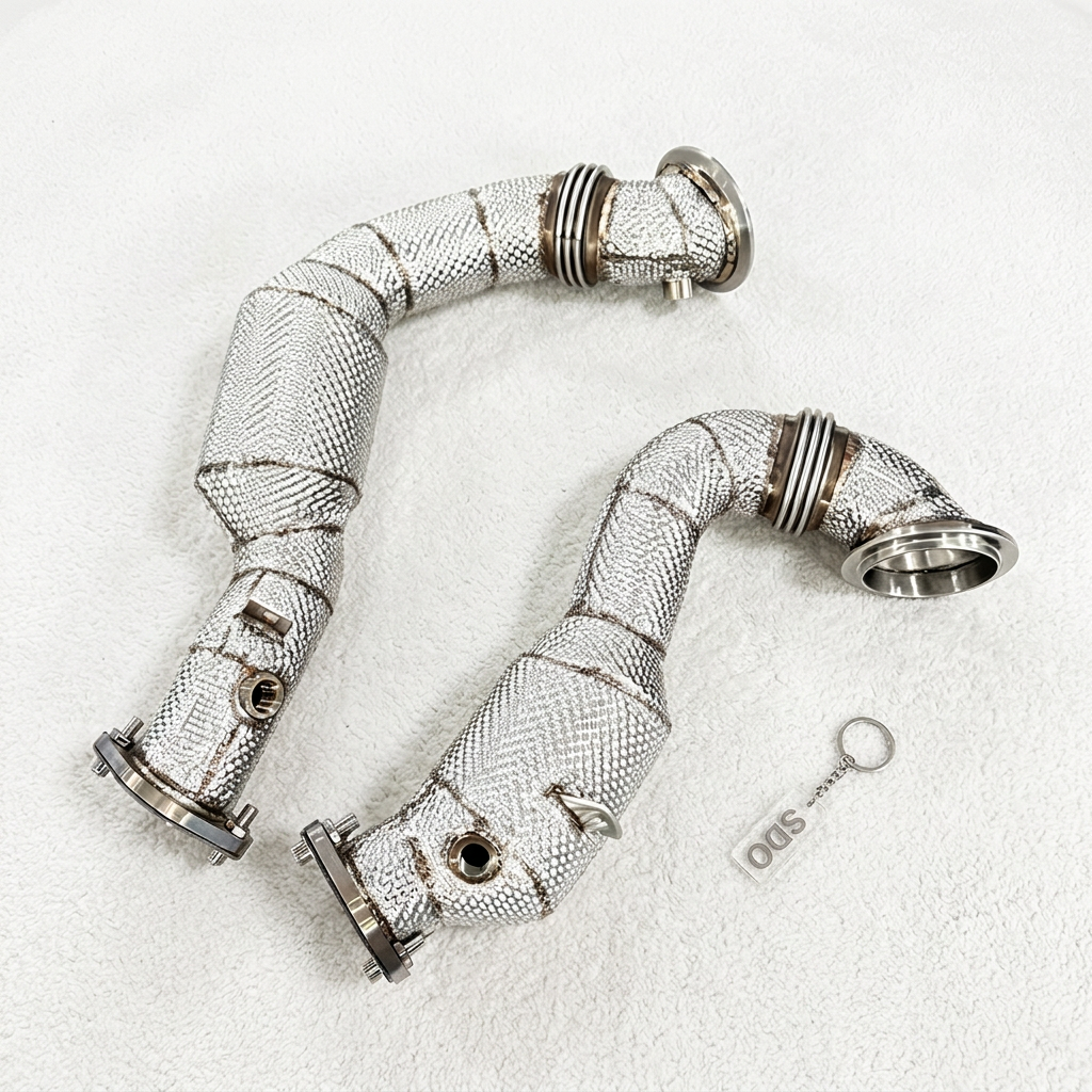 VantaFlow High Flow Catted Downpipe for BMW Z4 E89 N52 2.5L 3.0L 2009-2011 Performance Exhaust Pipes With Thermal Heat Shield