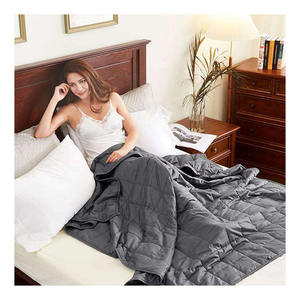 Usine grande couverture pondérée personnalisée matelassée pour adulte 15lb soulagement de l'anxiété - Product Image 1