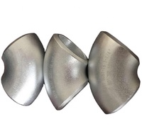 Coude en aluminium sans soudure à long rayon 1.5D, soudé bout à bout, 45 et 90 degrés, SCH40, 1060 6061 6063, ANSI/DIN, sablé