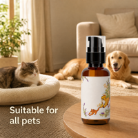 Spray désodorisant naturel longue durée de haute qualité pour chiens, service OEM personnalisé, extraits végétaux non parfumés, commandes de débit variables