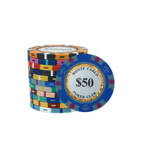 Jeu de jetons de tournoi de casino professionnel 40mm 10g jetons de poker en céramique avec logo personnalisé et étui-pour les commandes en gros et la vente en gros