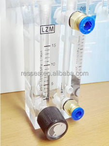 ベストサプライヤー LZM-4T LZM-6T 1-10L/min エアロータフローメーター（調整可能バルブ付き/無し）ロータメーター 1/2インチ - Product Image 2