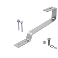 Support solaire HF pour système vertical, fixation de panneau sur tuiles de toit, avec butées réglables et crochets