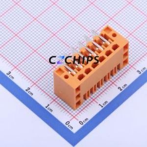 KF2EDGERM-3.5-2*6P Plug-in Terminal Block Bent Lead Through Hole,P=3.5mm Board-to-Board / Socket Closed Screw Fixing 2x6P 3.5mm - Product Image 2