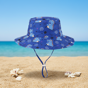 Chapeau Bob Ajustable pour Bébé, Chapeau de Soleil Imprimé pour Enfant, Protection Solaire Extérieure pour Garçon et Fille, Idéal Plage - Product Image 3