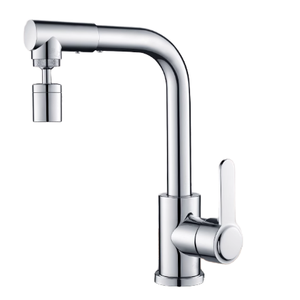 Grifo de Cocina Moderno de Acero Inoxidable Dos en Uno, Frío y Caliente, Giratorio, a Prueba de Salpicaduras, con Cerámica, para Lavavajillas, Uso Doméstico - Product Image 1